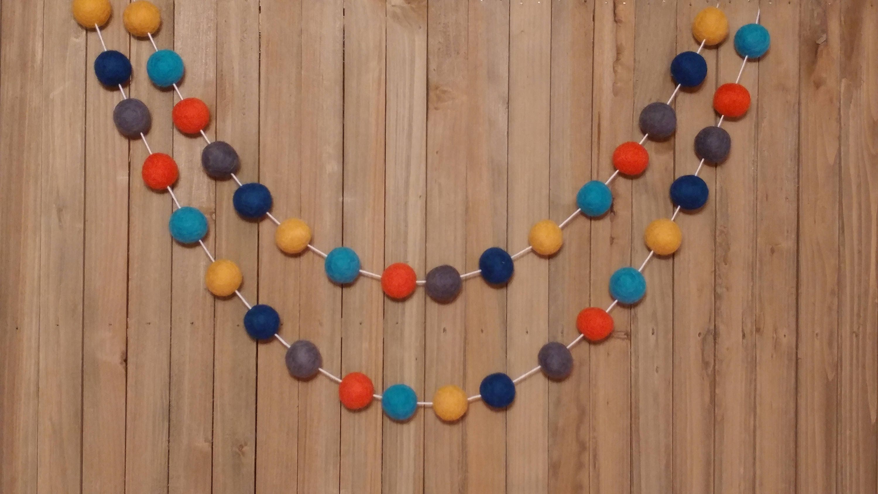 Navy Orange Gray Garland Aztec Nursery Boy Nursery Decor Etsy