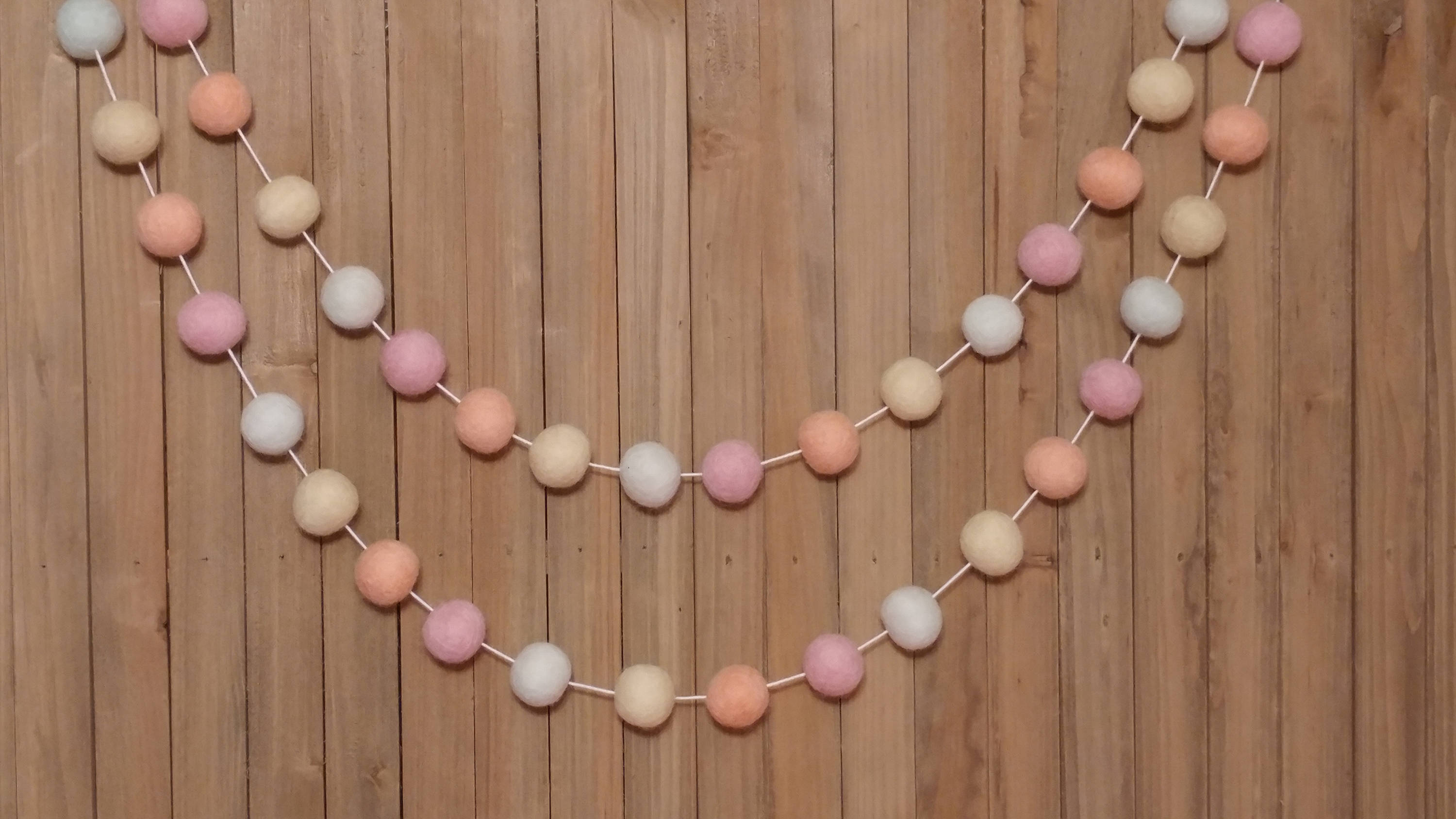 Pastel Rainbow Garland Pastel Decor Girl Nursery Decor Etsy