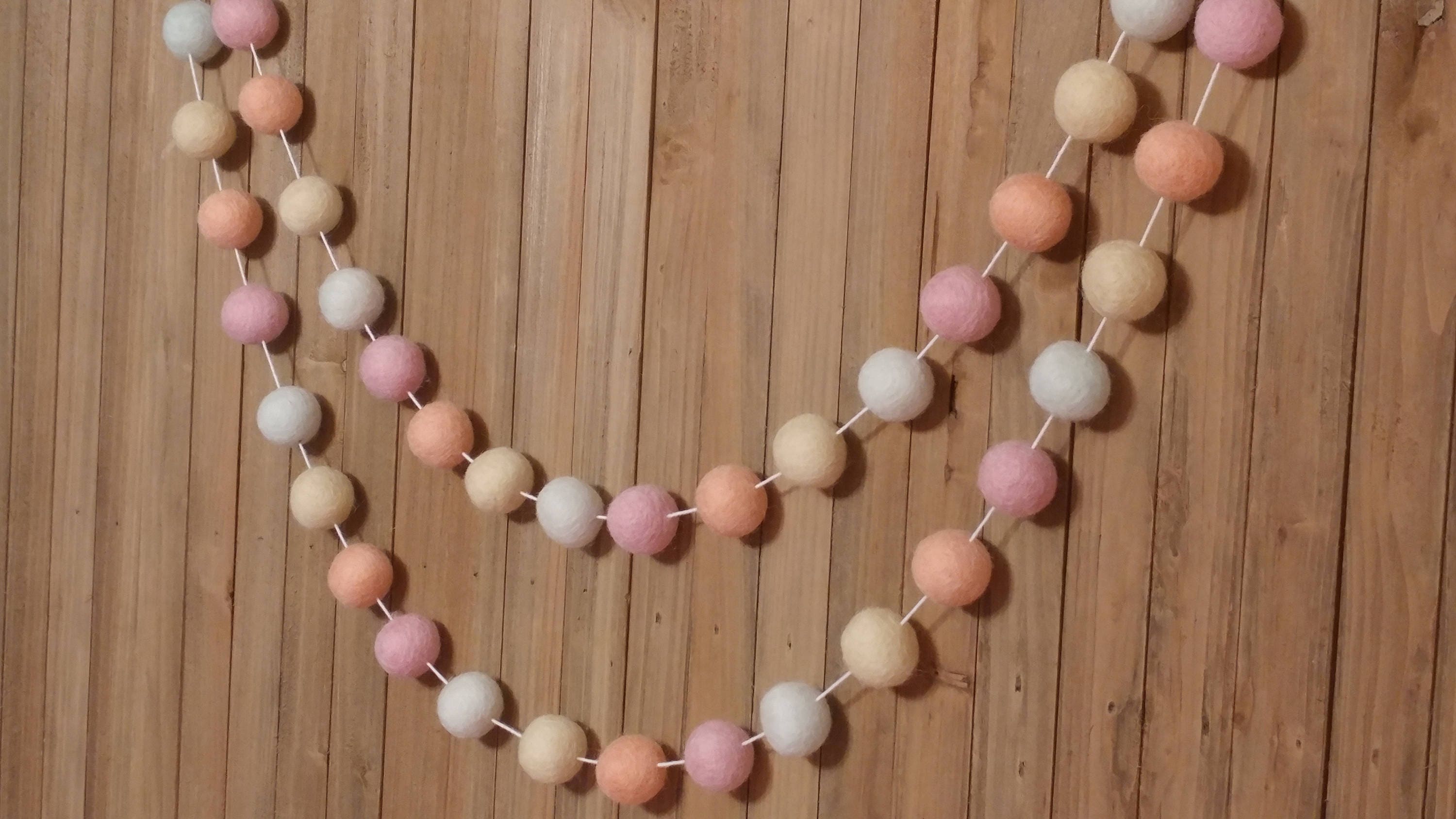 Pastel Rainbow Garland Pastel Decor Girl Nursery Decor Etsy