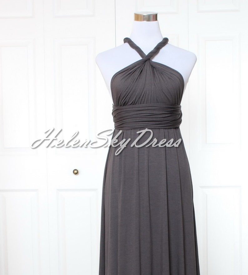 Short Grey Halter Dress