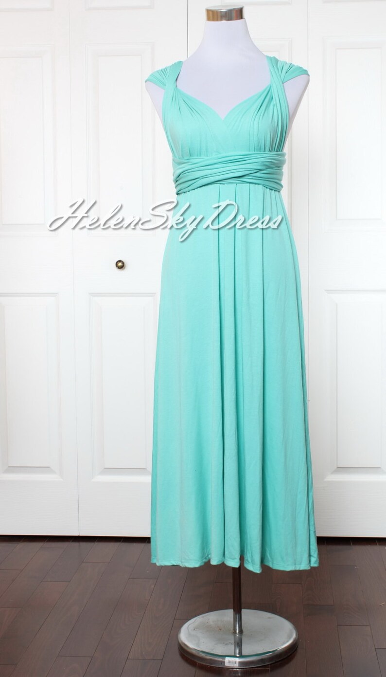 turquoise infinity dress