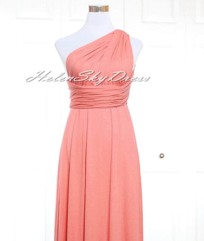 Maxi Bridesmaid Dress Watermelon