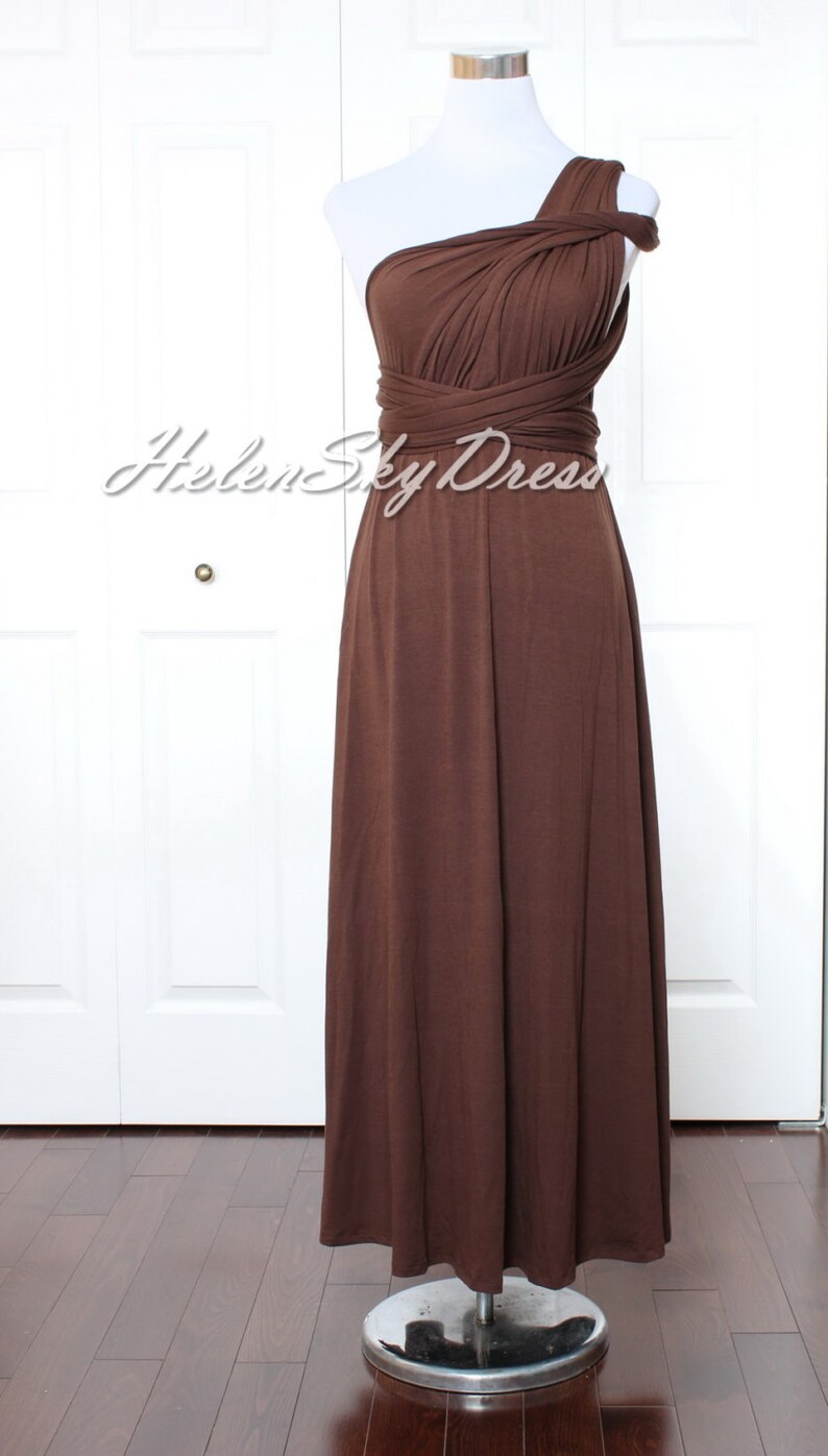 brown infinity dress