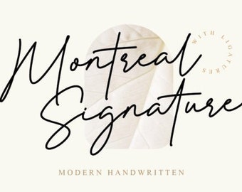Montreal Cursive Margetha Calligraphy Font, Script Font, Cricut Font Svg, Cursive Font ...