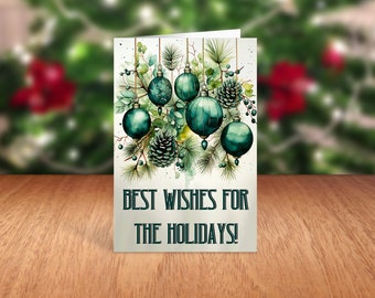 Christmas, Holiday Card Digital Download Printable