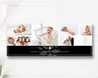 Classic Photographer Facebook Cover Template, Facebook Banner Design, Photoshop Template, INSTANT DOWNLOAD!