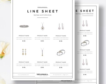 line sheet etsy wholesale line sheet template