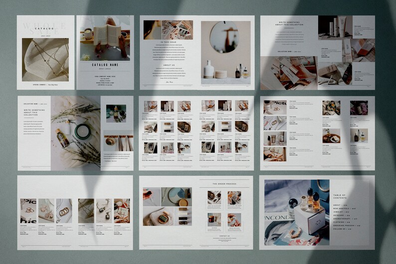 Wholesale Product Catalog Template Indesign Catalog Etsy