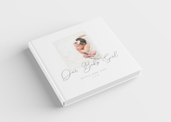 Baby Photo Album Template, Photo Book Template, Newborn Album, Photoshop  Album, Photoshop Template, INSTANT DOWNLOAD 