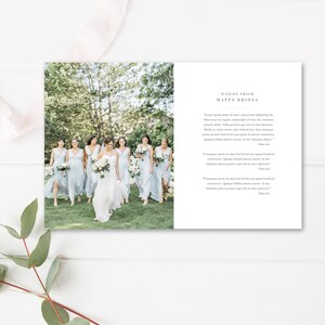 Wedding Photographer Magazine Template, Wedding Price List, Investment Templates PSD Template, INSTANT DOWNLOAD image 5