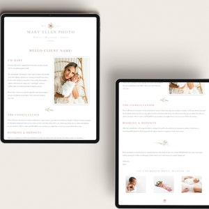 Welcome Email Template for Photographers, Client Email, Email Newsletter Template for Photographers, PSD Template - INSTANT DOWNLOAD!