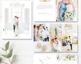 Wedding Photography Magazine Template, 26 Page Digital Magazine, Studio Welcome Guide, Wedding Brochure for Photographers