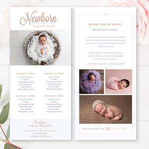 Fotografie Marketing Kartenvorlage, Promo-Karte Postkartenvorlage, 4x8 Rack-Karte, Neugeborenen Fotografin, SOFORTIGER DOWNLOAD!