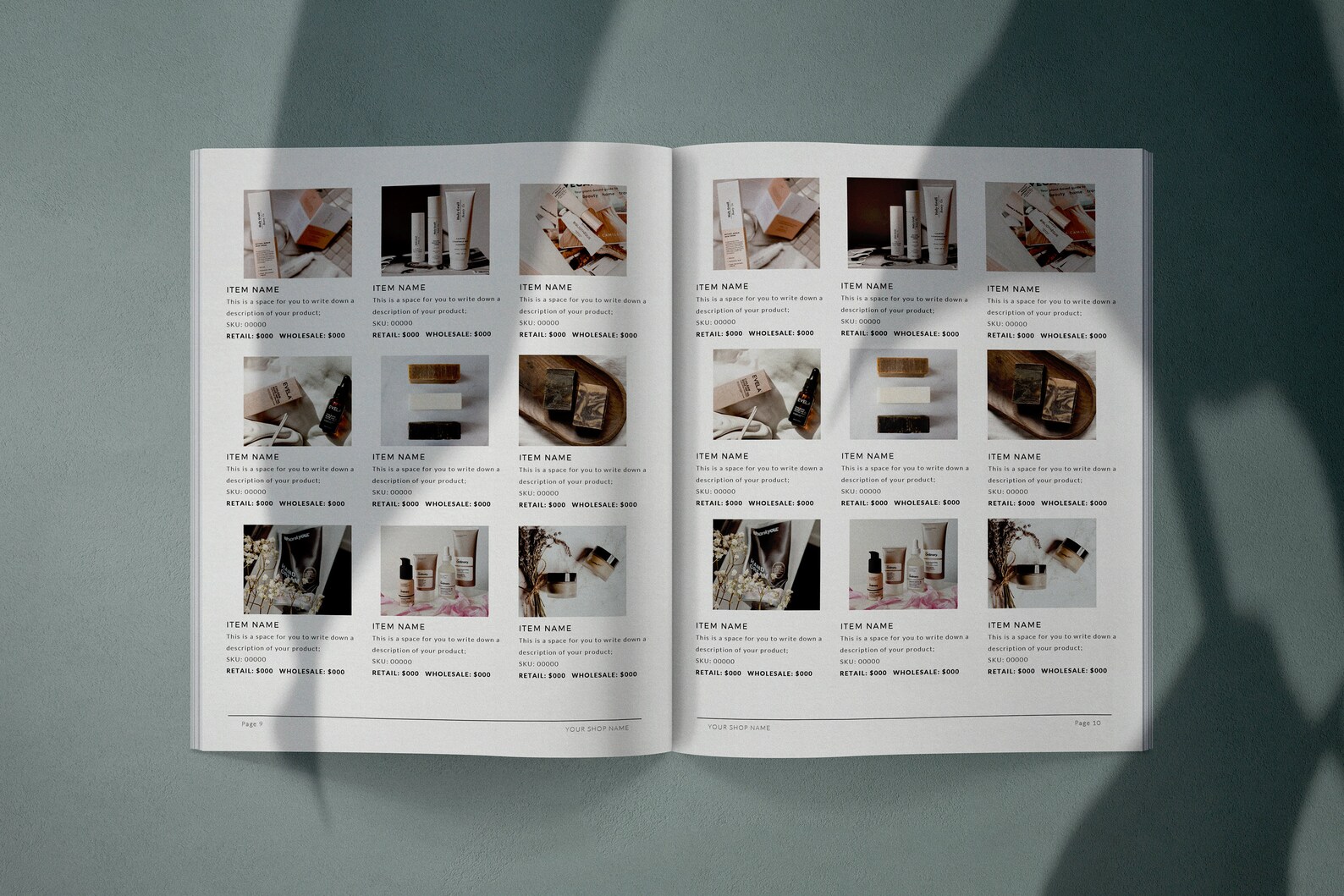 Wholesale Product Catalog Template Indesign Catalog Etsy