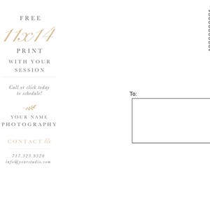 Photography Marketing, 5x7 Promo Card Post Card Template, Digital Photoshop Files, Canva Marketing Flyer, Canva Template, INSTANT DOWNLOAD image 6