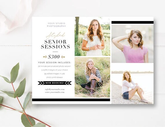 DIY Senior Template Mini Session Template Senior Portrait Etsy