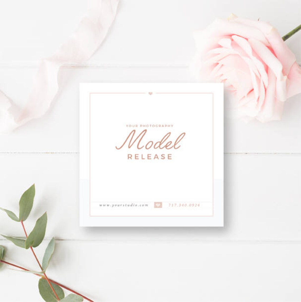 Photography Model Print Release Template minors Photography - Etsy