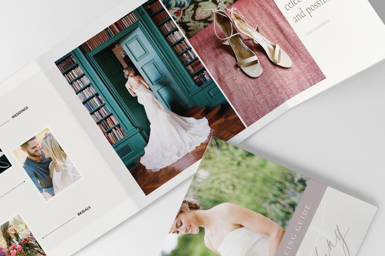 Trifold Brochure Template Pricing Guide 5x5 Etsy