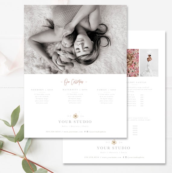 Lifestyle Photography Pricing Template Family Photographer Etsy