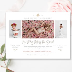 Photography Flyer, Mini Session Template, Photography Marketing Template, Photoshop Template, INSTANT DOWNLOAD!