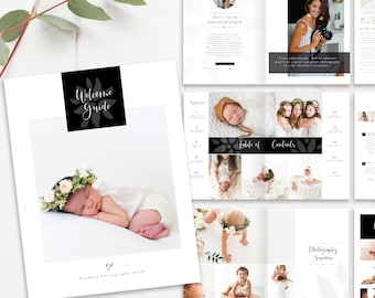 Newborn Photography Magazine Template, Photography Magazine, 22-Page Lifestyle Photography Guide, Photoshop Template, INSTANT DOWNLOAD!