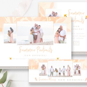 Summer Mini Session Marketing Set, Summer Minis Marketing Templates, Photoshop Templates, INSTANT DOWNLOAD!