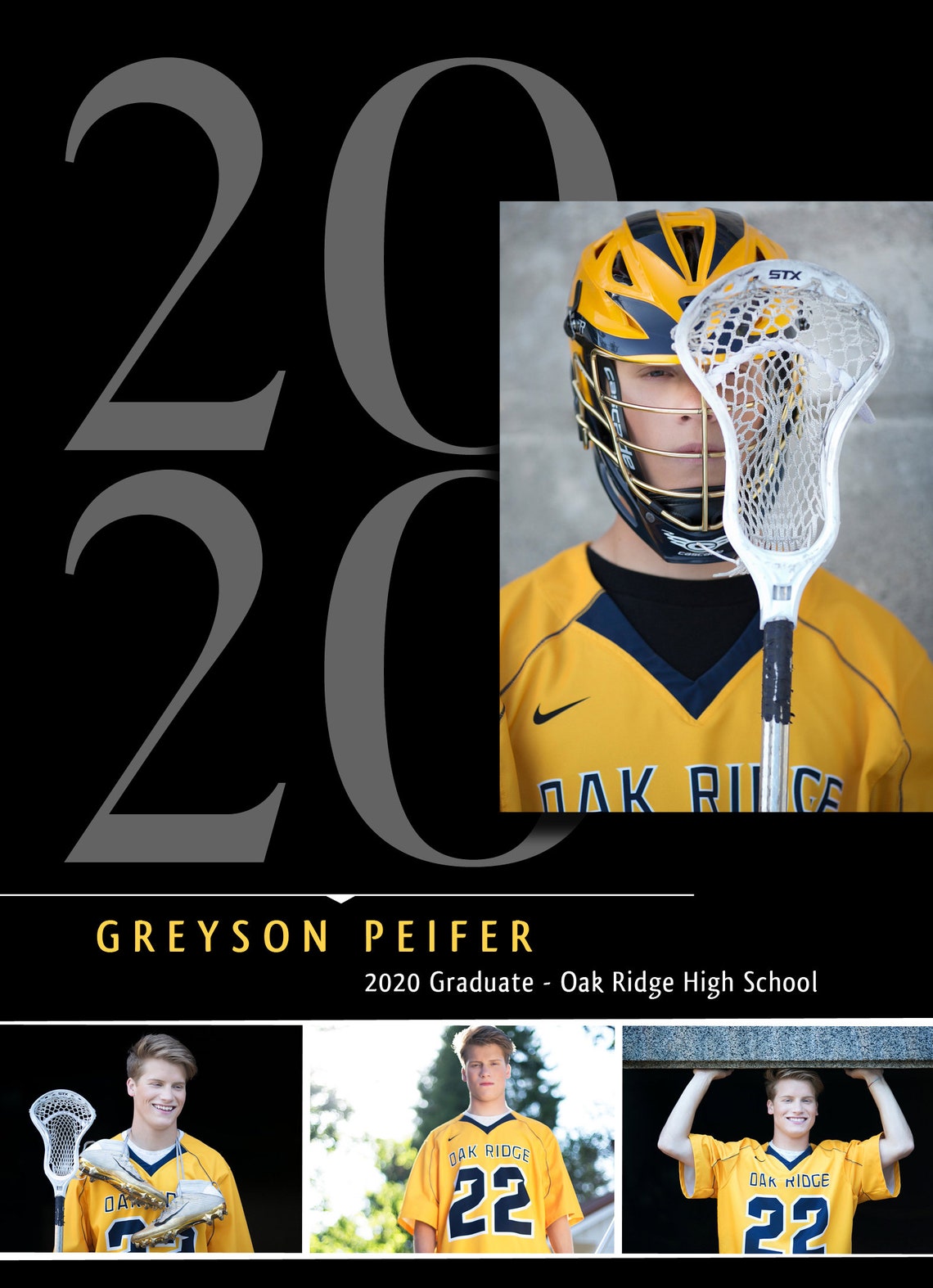 Senior Announcement Template Class of 2022 Senior Template Etsy