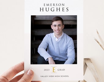 Graduation Announcement Template, Class of 2022, Senior Photography Template, Senior Graduation Invitation, PS + Canva, INSTANT DOWNLOAD!