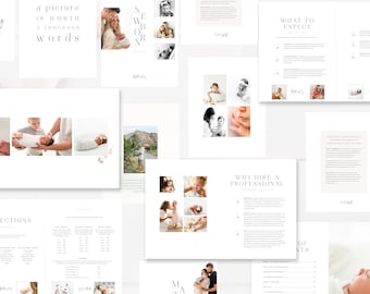 Lifestyle Photography Magazine Template, Family Photography Welcome Guide, Photographer Magazine, Photoshop and InDesign - INSTANT DOWNLOAD!