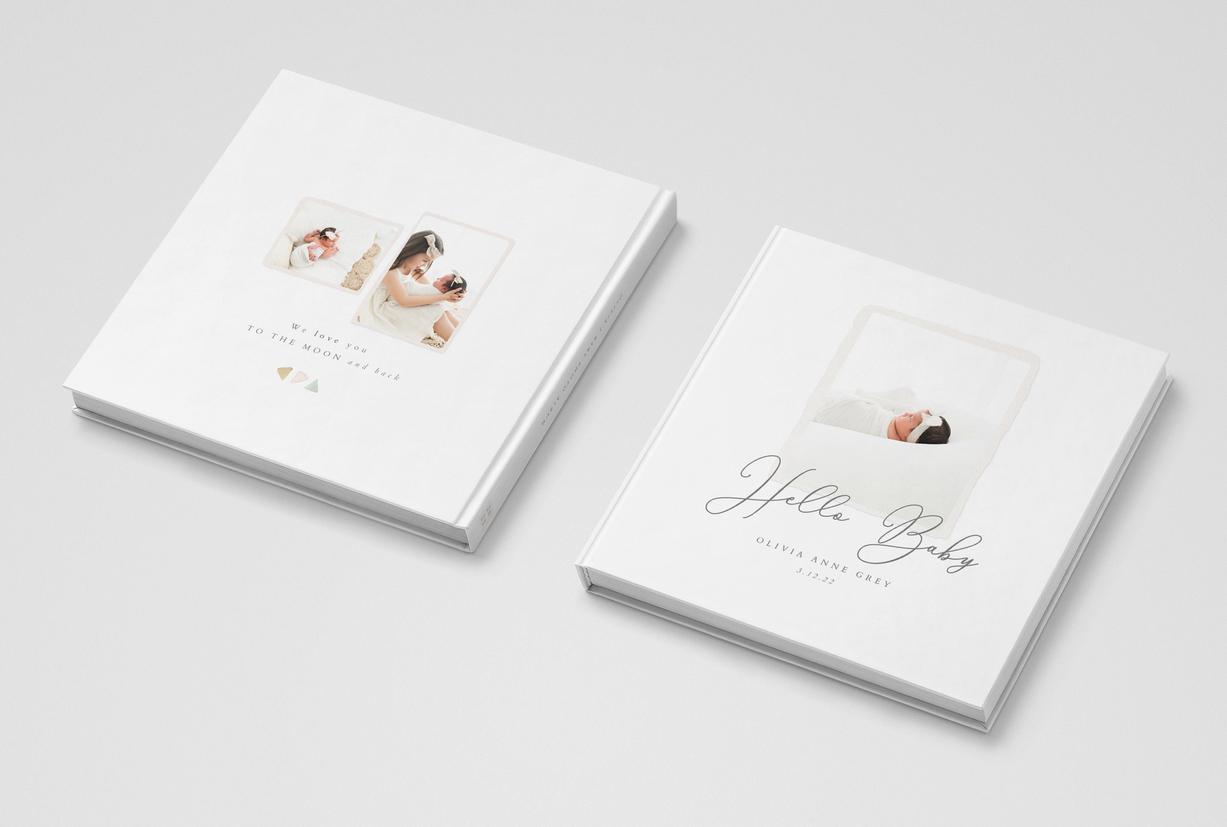 Baby Photo Album Cover Template Baby Photo Book Cover Etsy