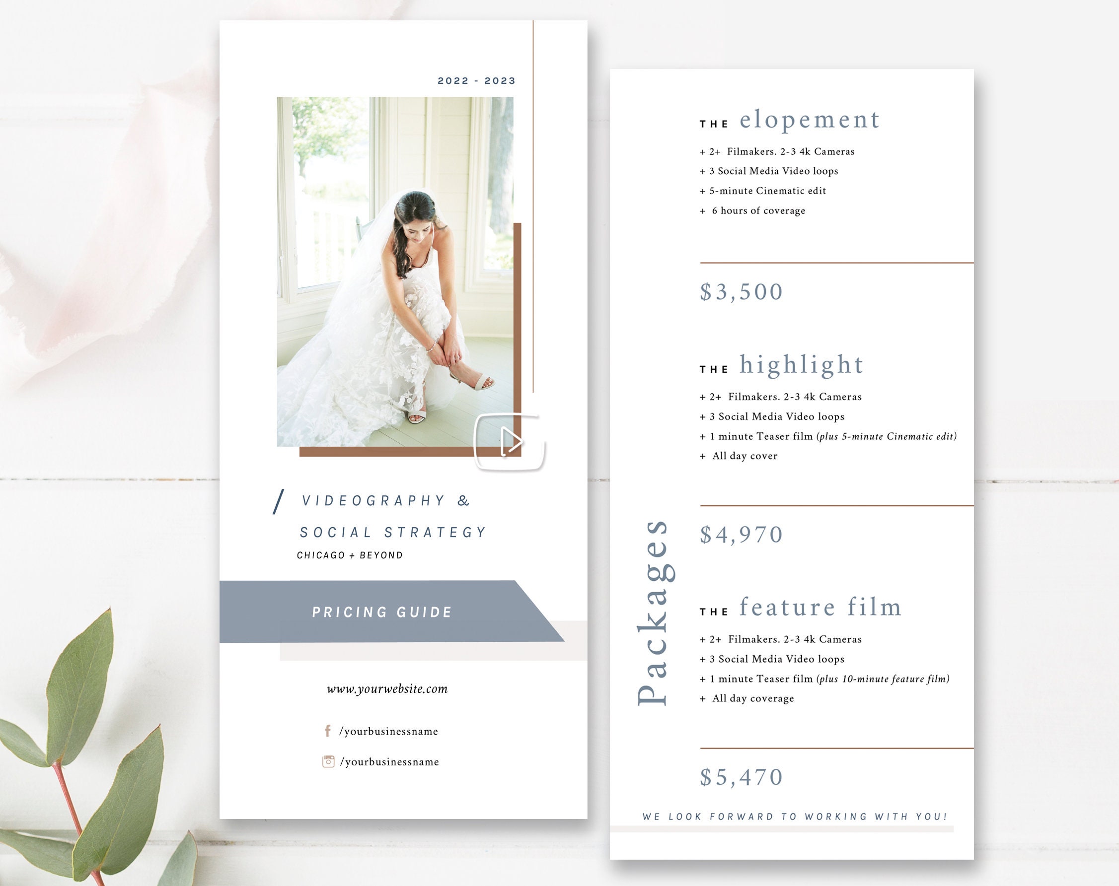 Price List Template Wedding Video And Photography Prices