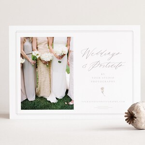結婚式の写真のブランディングとマーケティング、写真家向けのチラシ テンプレート、Photoshop テンプレート、即時ダウンロード!