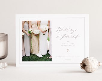 Wedding Photography Branding & Marketing, Flyer Template for Photographers, Photoshop Template, INSTANT DOWNLOAD!