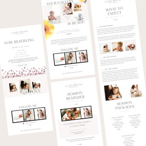 Canva + PS Photographer Email Template Bundle, Photographer Newsletter Template Set, Photoshop Templates - INSTANT DOWNLOAD!