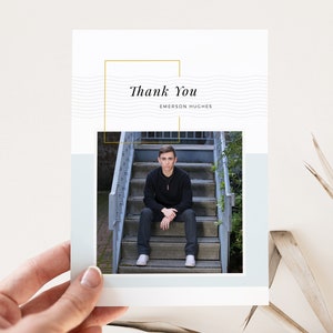 Graduierung Dankeskarte, Graduierung Party Karten, personalisierte Dankeskarten, Photoshop Vorlage, INSTANT DOWNLOAD!