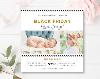 Black Friday Template, Instagram Template, Social Media Template, Pre-Made Branding Designs, Photoshop Template, INSTANT DOWNLOAD!