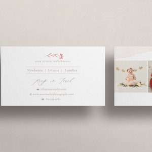 Photoshop Templates for Photographers, Clean Business Card Template, Photo Business Card Template, Photoshop Template, INSTANT DOWNLOAD!
