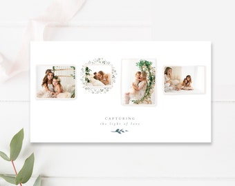 Deckle Edge Photographer Templates, Facebook Cover Template, Facebook Banner, Photoshop Templates for Photographers, INSTANT DOWNLOAD!