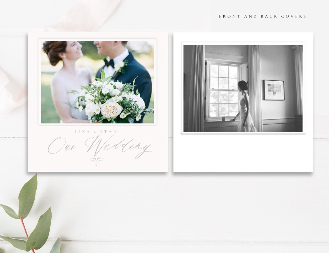 Classic Luxe 3x3 Square Accordion Mini Book, Photo Book Design Template
