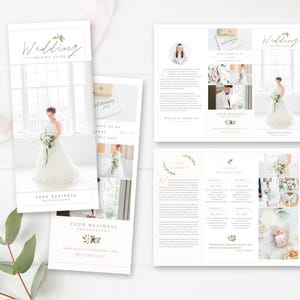 Szablon broszury fotograficznej w formacie Trifold dla programu Photoshop, przewodnik powitalny dla klienta, ulotka, przewodnik inwestycyjny, szablon programu Photoshop, DO NATYCHMIASTOWEGO POBRANIA!