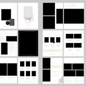 Catalog Template for Photoshop, InDesign, and Canva, Wholesale Catalog Template, Product Catalog Template, Line Sheets - INSTANT DOWNLOAD!