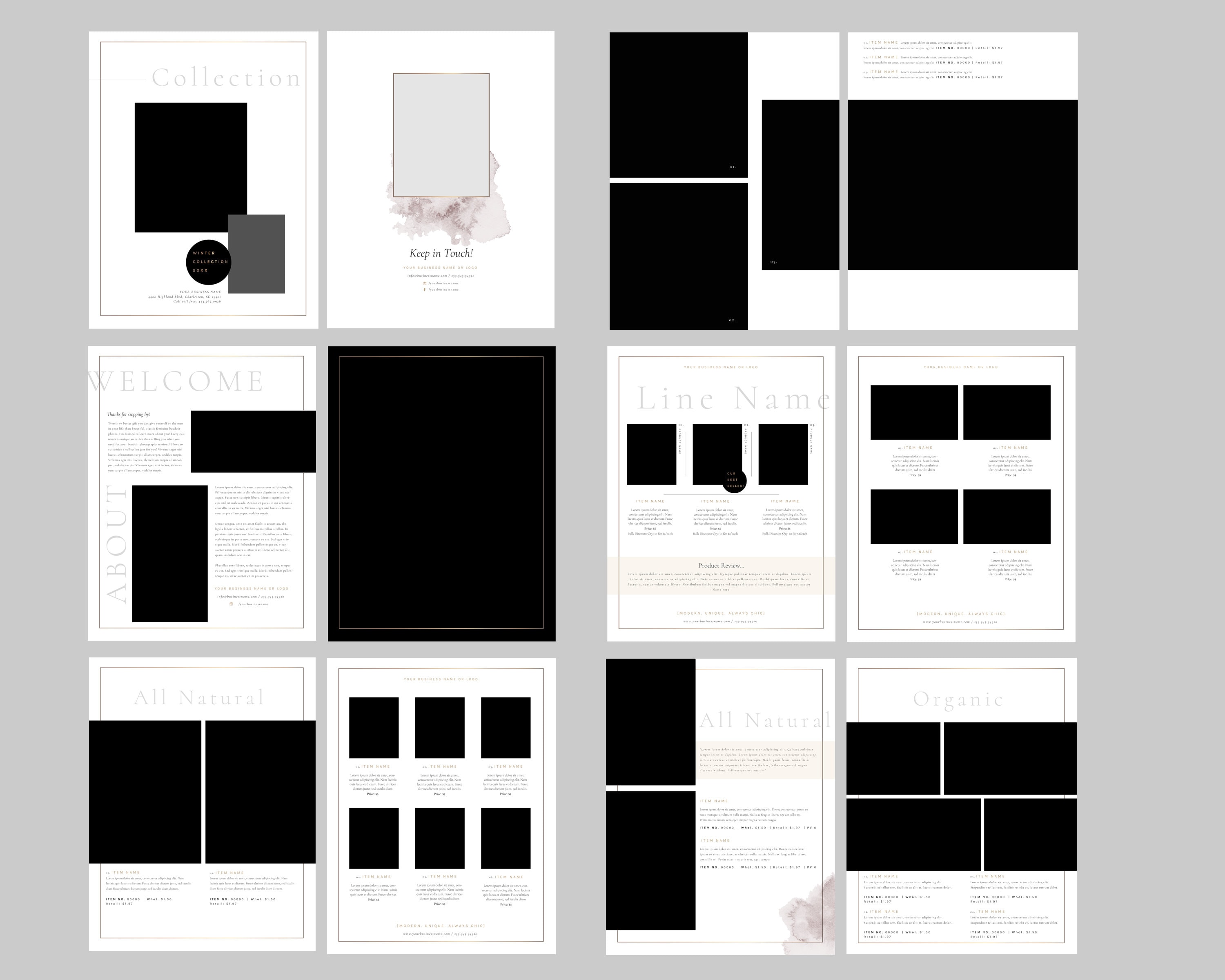 Blank Product Catalog