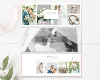 Photographer Facebook Timelines (Set of 3), Photography Facebook Covers, Wedding Photographer, Photography Templates - INSTANT DOWNLOAD!