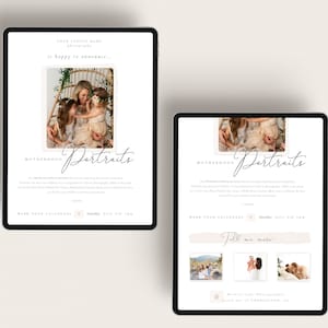 Mutterschaft Sitzungen E-Mail Promo, Fotograf Marketing E-Mail Vorlage, E-Mail Newsletter Vorlage, Photoshop Vorlage, INSTANT DOWNLOAD!