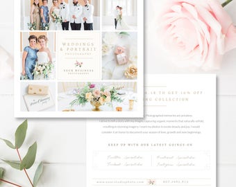 Wedding Photographer Flyer Design, Photoshop and Canva, Wedding Photography Marketing Template, Instagram Marketing, INSTANT DOWNLOAD!