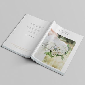 Wedding Photographer Magazine Template, Wedding Price List, Investment Templates PSD Template, INSTANT DOWNLOAD image 9
