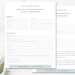 Senior Photography Questionnaire, Senior Photographer Forms, Business Forms, Photoshop Template ...