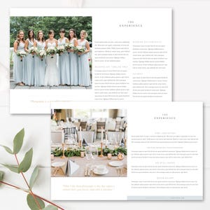 Wedding Photographer Magazine Template, Wedding Price List, Investment Templates PSD Template, INSTANT DOWNLOAD image 4