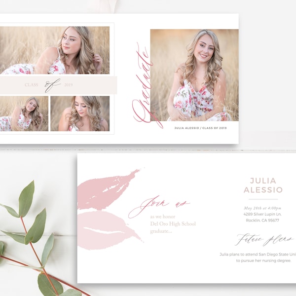 Class Of 2025 Graduation Announcements Templates 