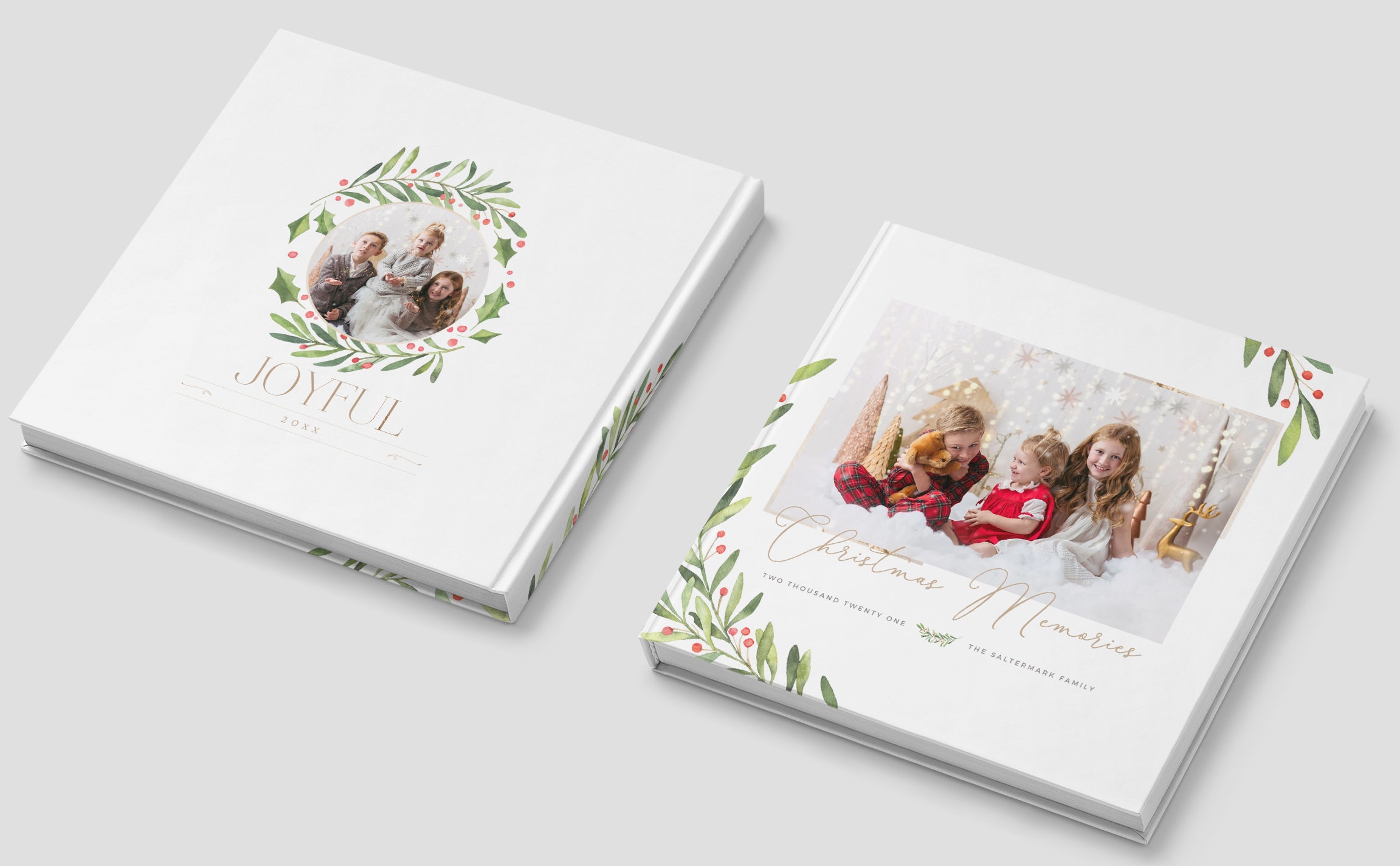 4x6 Santa Photo Album, 5x7, 8x10 Personalized Christmas Photo Book